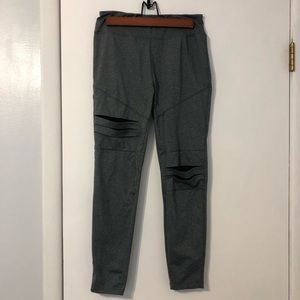Grey Yoga Style Workout Pants